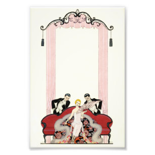 Foto Senhora elegante no art deco de Paris