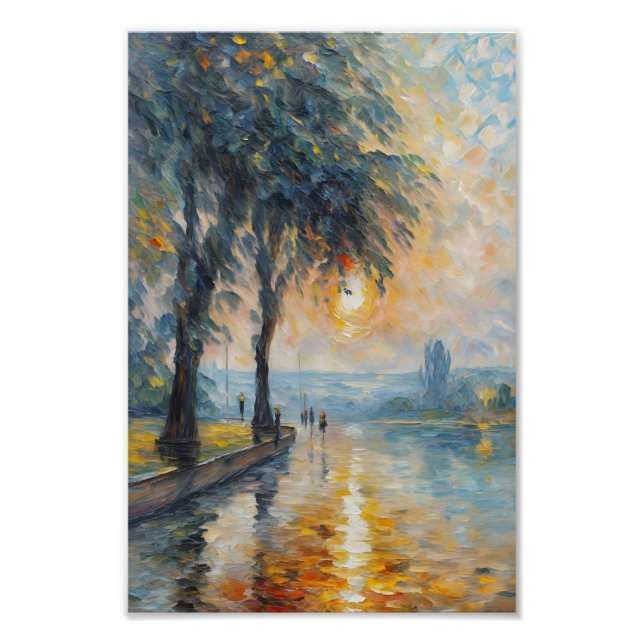 Foto Serene Sunset por Impressionista de Água Arte Pais (Frente)