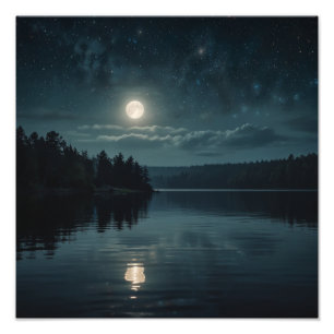 Foto Serenidade do Lago ao Luar