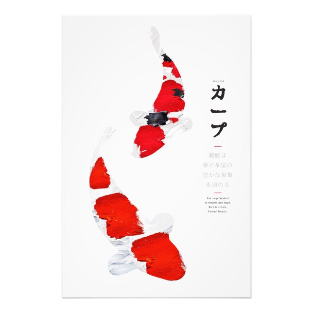 Foto Serenidade Koi: Kohaku e Sanke (Frente)
