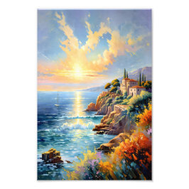 Foto Serenidade Sunset pelo Impressionismo do Mediterrâ