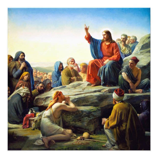 Foto Sermão no Monte de Carl Bloch (Frente)