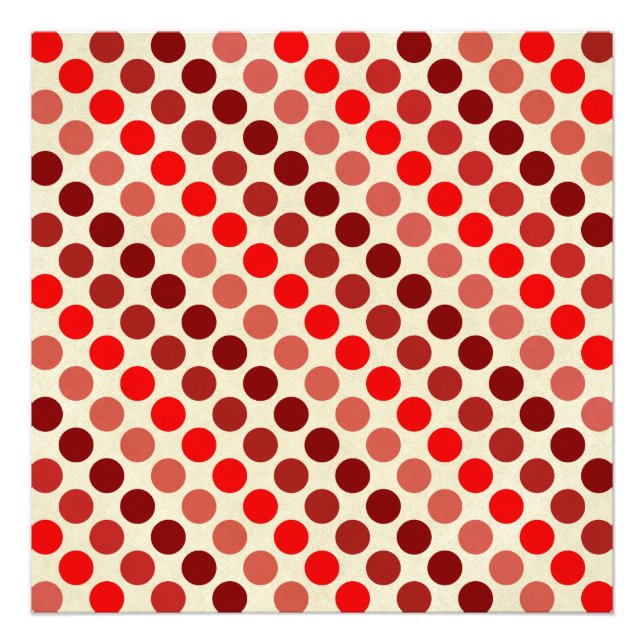 Foto Shades Of Red Polka Dots by Shirley Taylor (Frente)