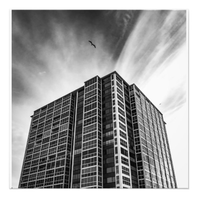 Foto Shadows and Steel: The Silent Giant in the City (Frente)