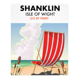 Foto Shanklin Beach, ilha de poster de viagens de peso.