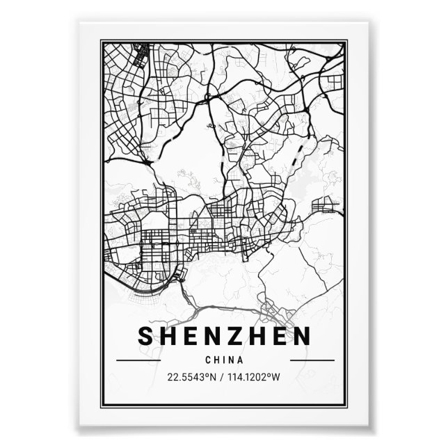 Foto Shenzhen - China - China Light City Map (Frente)
