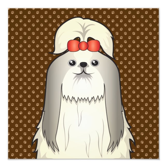 Foto Shih Tzu Dog - Peças de Cartoon (Frente)