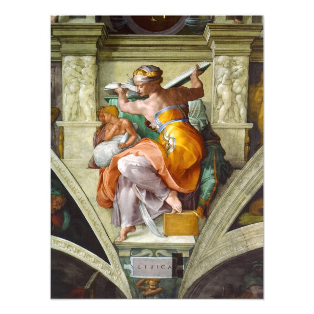 Foto Sibyl Líbia por Michelangelo (Frente)