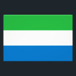 Foto Sierra Leone Flag<br><div class="desc">Patriotic flag of Sierra Leone.</div>