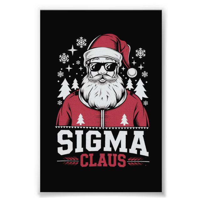 Foto Sigma Claus Legal Papais noeis Natal Rizz Rizzler  (Frente)