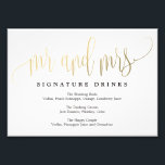 Foto Signature Drinks Escolher o seu tamanho<br><div class="desc">Planeje uma celebração de na moda com este convite moderno que seus convidados adorarão. Design por © berryberrysweet. Arquivos digitais imprimíveis estão disponíveis! Visite nosso site em www.berryberrysweet.com para obter mais detalhes!</div>