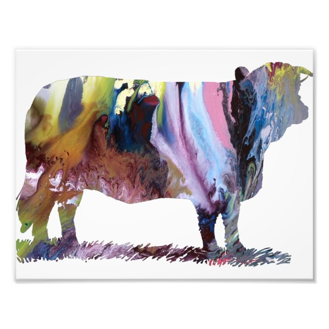 Foto Silhueta de abstrato colorida (Frente)