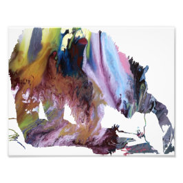 Foto Silhueta de urso abstrato Grizzly