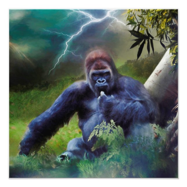 FOTO SILVERBACK GORILLA JUNGLE ENLIGHTENT (Frente)