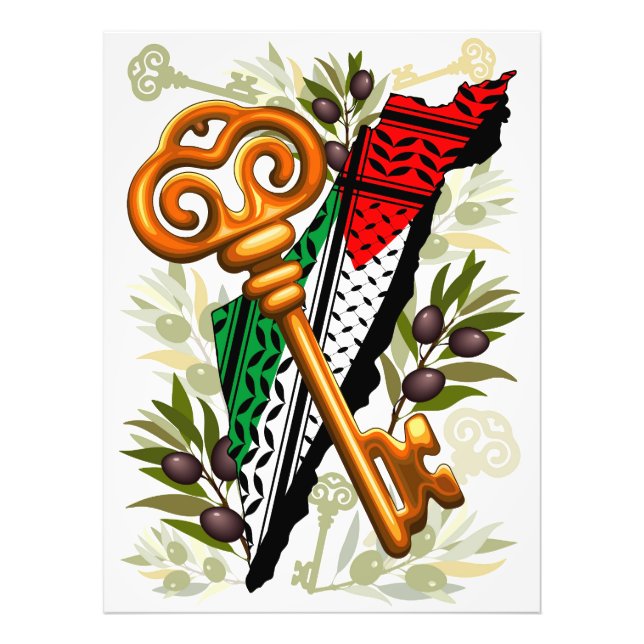 Foto Símbolo chave palestino do direito de retorno (Frente)