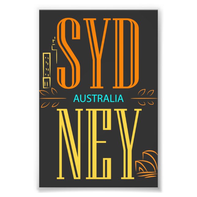Foto Símbolo da Cidade de Sydney Austrália (Frente)