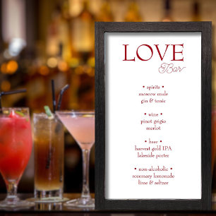 Foto Símbolo de Bar Simples de Amor Vermelho