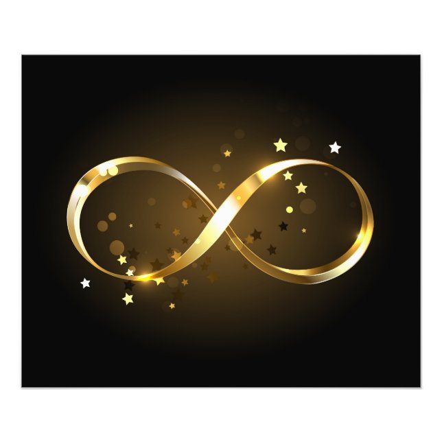 Foto Símbolo Infinity do ouro (Frente)