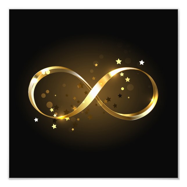 Foto Símbolo Infinity do ouro (Frente)