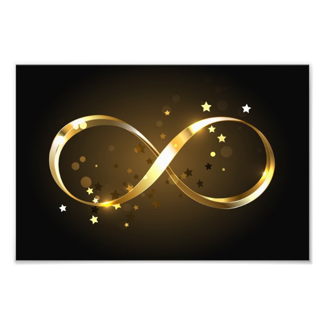 Foto Símbolo Infinity do ouro (Frente)