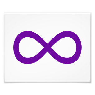 Foto Símbolo roxo da infinidade
