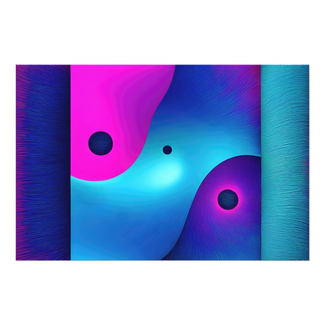 Foto Simetria Espiritual: Abstrato Brilhante Yin Yang (Frente)