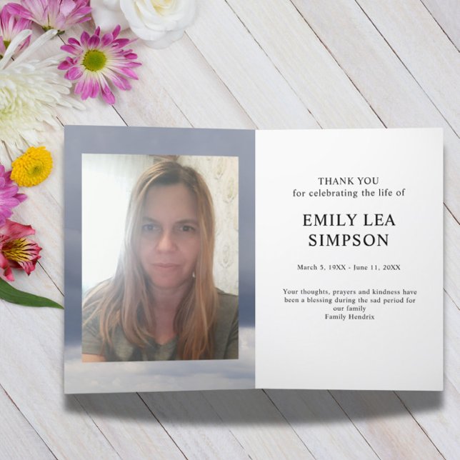 Foto Simpatia Funeral Obrigado Cartão Dobrado (Criador carregado)