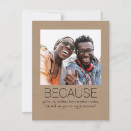 Foto Simpática Simples Você Será Meu Padrinho