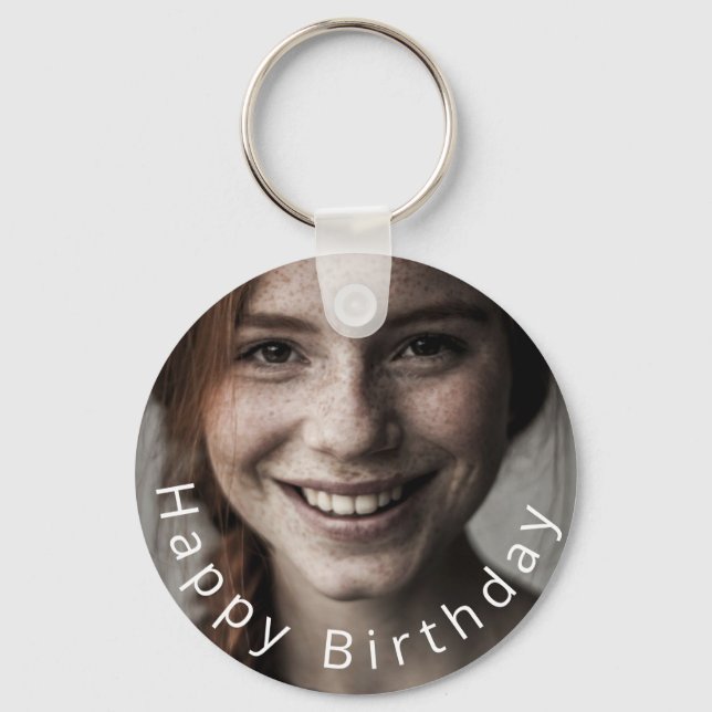 Foto: Simple Happy Birthday Chaveiro (Frente)