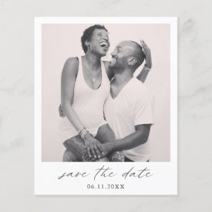 Foto Simples Chic Casamento de Orçamento Salvar A