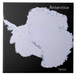 Foto simples da Antártida Branca pela NASA