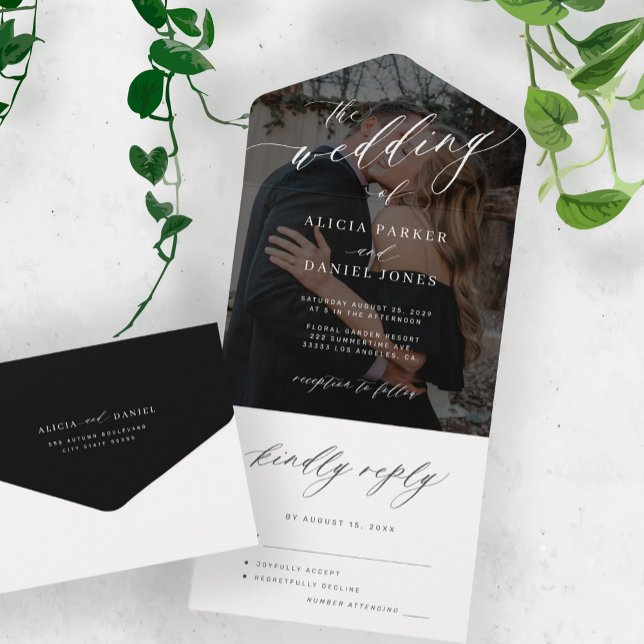 Foto simples de script elegante preto e branco mod (Criador carregado)