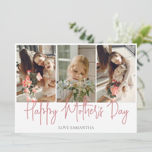 Foto Simples de Script Moderno 3 | FELIZ DIA DE AS (Em pé/Frente)