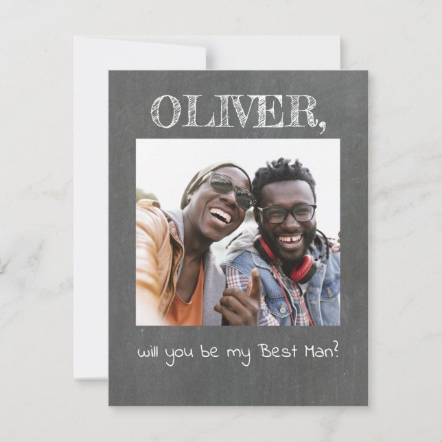 Foto Simples Diversão Você Será Meu Padrinho (Frente)