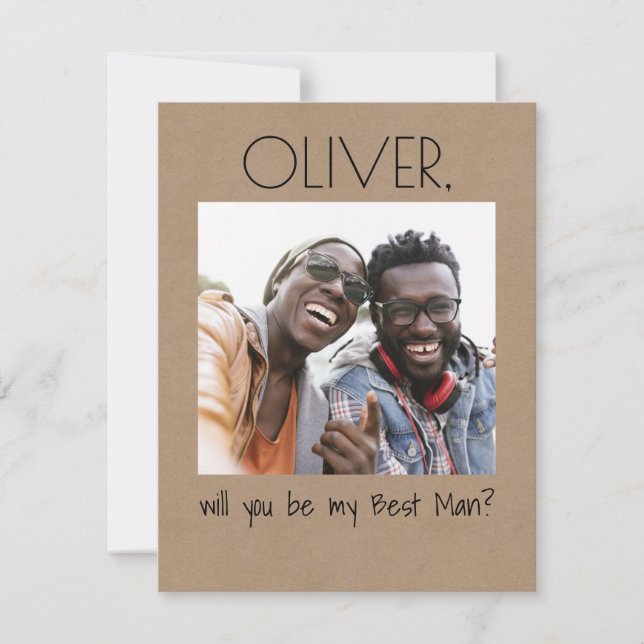 Foto Simples Diversão Você Será Meu Padrinho (Frente)