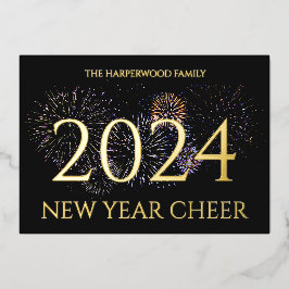 Foto simples do Feliz ano novo moderno Elegante On