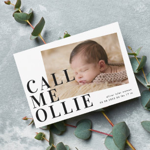 Foto Simples e Bold, Mínima, me chame de Nascimen