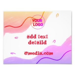 Foto simples e elegante adicione seu Poster de texto de