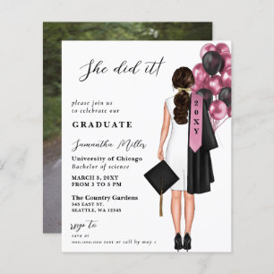 Foto Simples E Rosa Que Ela Fez Graduação