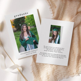 Foto simples minimalista | Anúncio de graduação