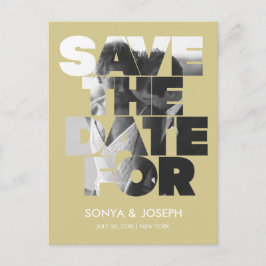 Foto simples moderna Salvar o Convite de Data