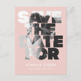 Foto simples moderna Salvar o Convite de Data