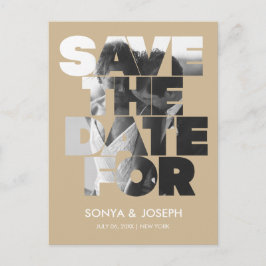 Foto simples moderna Salvar o Convite de Data