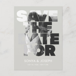 Foto simples moderna Salvar o Convite de Data