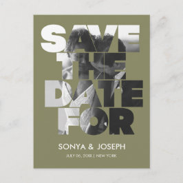 Foto simples moderna Salvar o Convite de Data