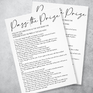 Foto Simples Passar o Jogo do Chá de panela do Prêmio