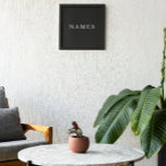 Foto Simples Preto Personalizado Adicionar Seu Nome Ele<br><div class="desc">Simples Preto Personalizado Adicione Seu Nome Design Elegante para Qualquer Um.</div>