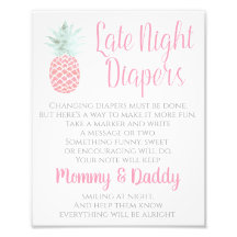 Sinal de Bebê Tropical de Ananás Fraldas Noturnas