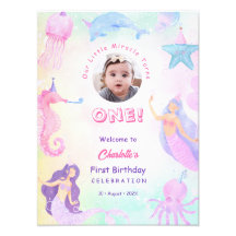 Sinal de Boas-Vindas de Primeiro Aniversário da Me