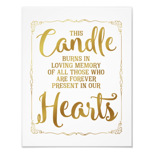 Foto sinal de casamento, casamento amoroso, ouro (Frente)